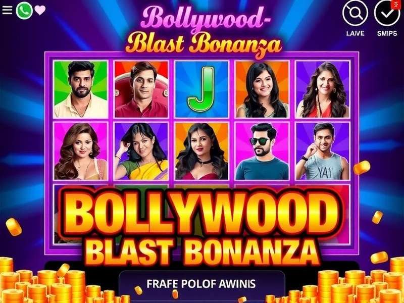 Bollywood Blast Bonanza featuring Indian celebrities in gameplay